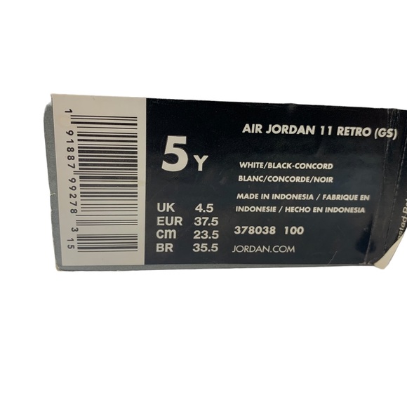 Size 5 - Jordan 11 Retro High Concord - Picture 9 of 10